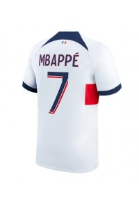 Fotbalové Dres Paris Saint-Germain Kylian Mbappe #7 Venkovní Oblečení 2023-24 Krátký Rukáv